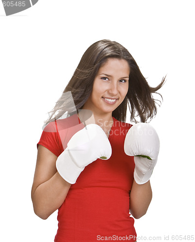 Image of Girl boxing