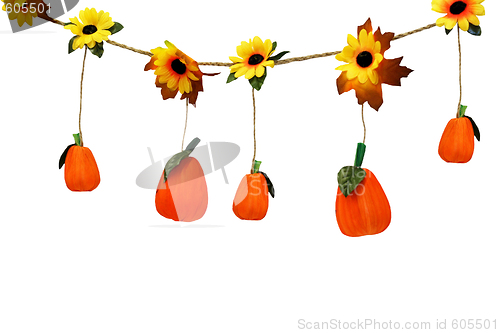 Image of Hanging pumpkins