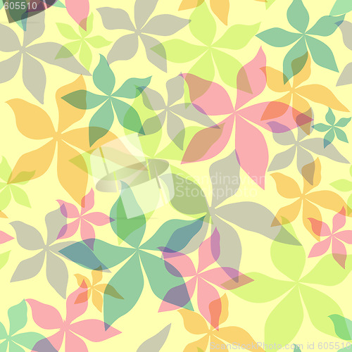 Image of Abstract seamless floral background  
