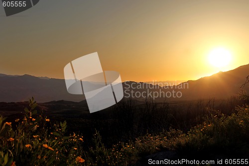 Image of Beautiful Sunrise In the Mountains