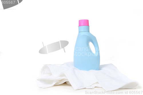 Image of Laundry Detergent On Top of a Towel