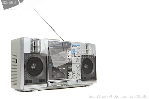 Image of Vintage Boom Box Cassette Tape Player