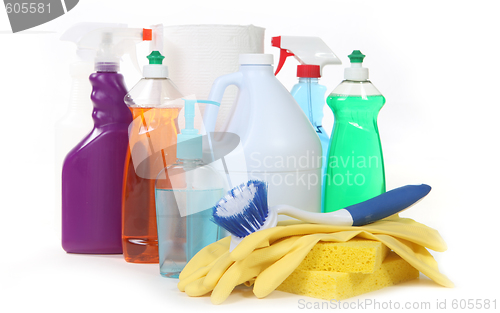 Image of Various Household Cleaning Products