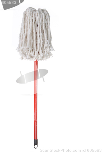 Image of Large Mop Upside Down Isolated on White