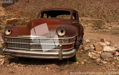 Image of Rusted Out Old Amercian Classic Vehicle