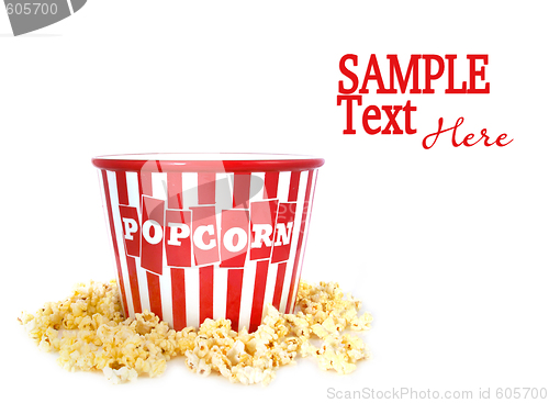 Image of Container Surrounded by Pop Corn