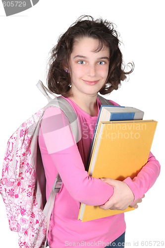 Image of Young Elementary School Child With Backpack