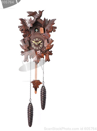 Image of Cuckoo Clock Isolated on a White Background