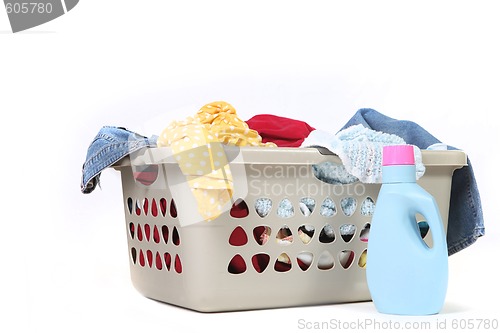 Image of Household Chore of Laundry Waiting to Be Done