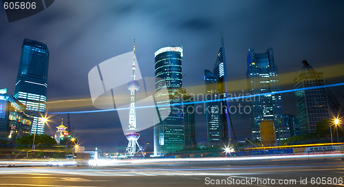 Image of night view of shanghai