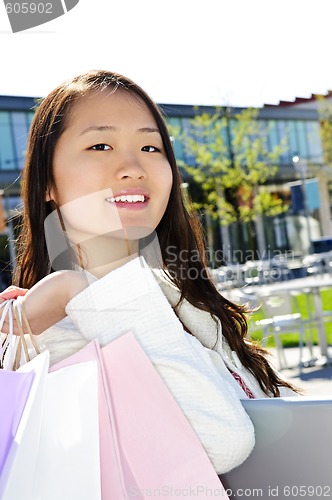 Image of Asian woman shopping