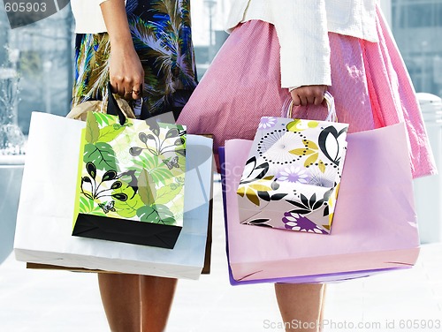 Image of Women holding shopping bags