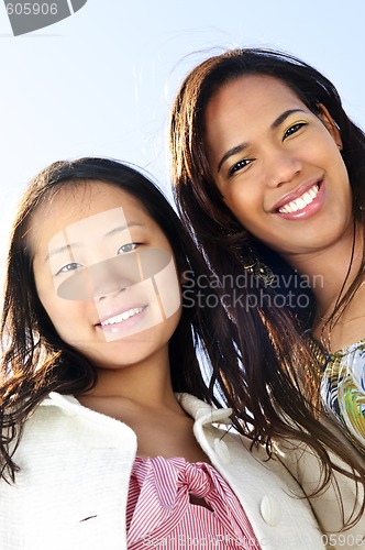 Image of Young girl friends