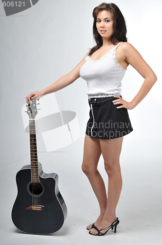 Image of Girl with guitar