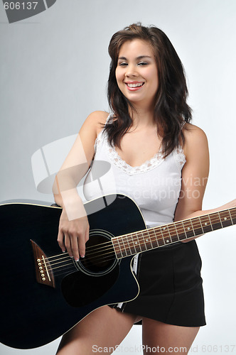 Image of Girl with guitar