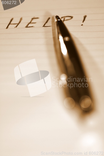 Image of Pen Help Sepia