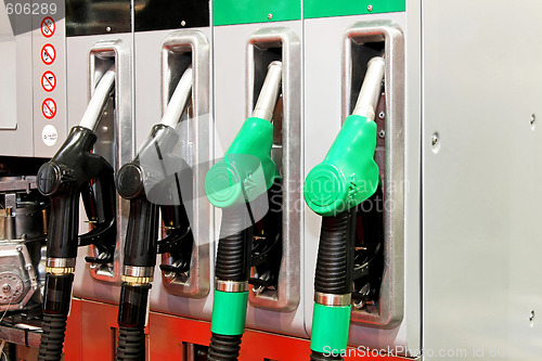 Image of Petrol nozzles