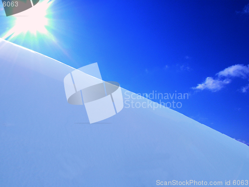 Image of Sky, snow and sun