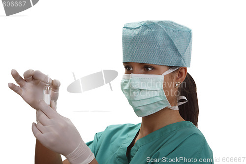 Image of Preparing a vial