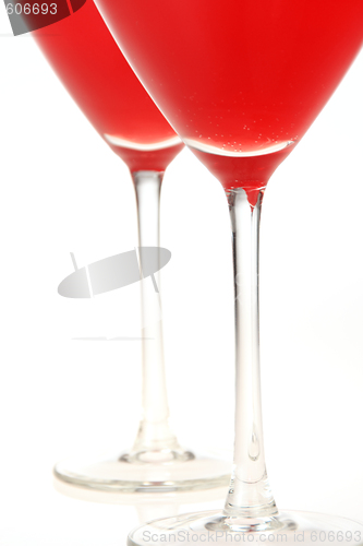 Image of Two red drinks