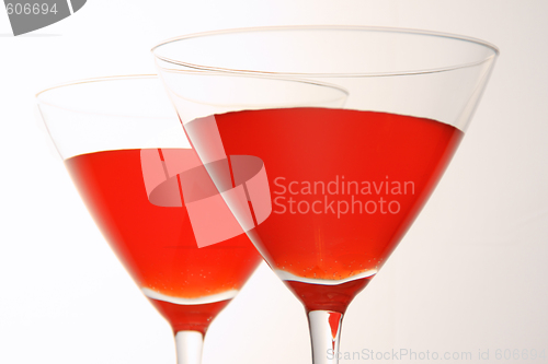 Image of Two red drinks