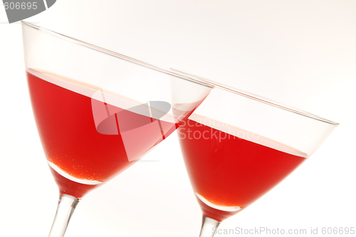 Image of Two red drinks