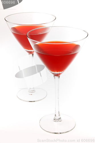 Image of Two red drinks