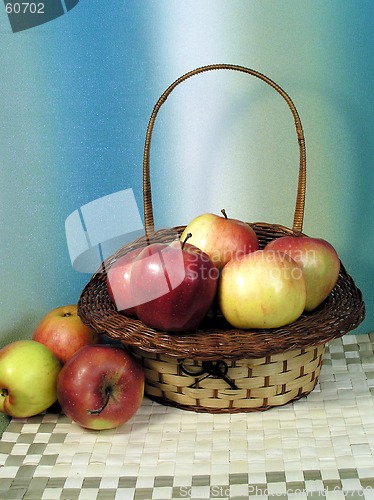 Image of apple in basket