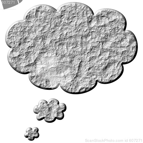 Image of 3D Stone Thought Bubble