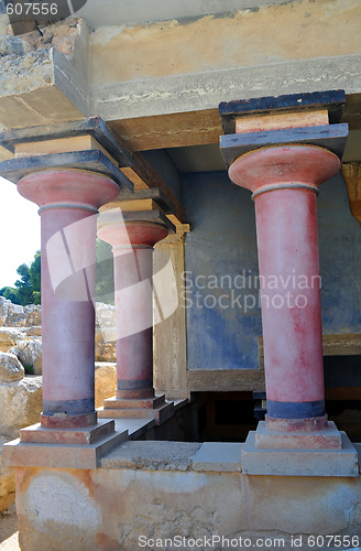 Image of Archaeological site of Knossos. Minoan Palace. Crete.