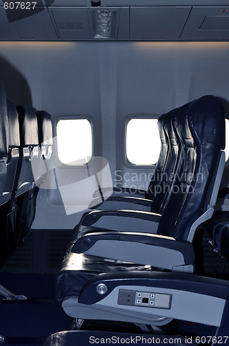 Image of Airliner passenger cabin