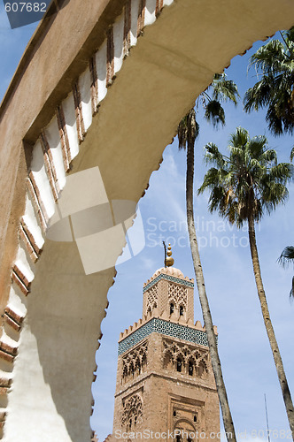 Image of koutubia mosque marrakech morocco