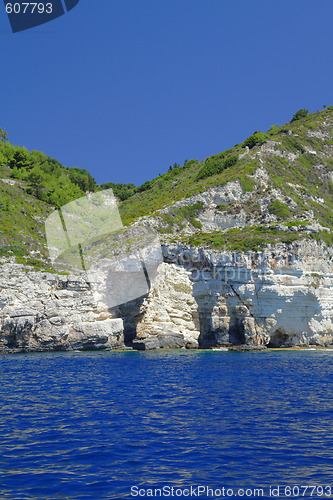 Image of the island of Paxos, Greece