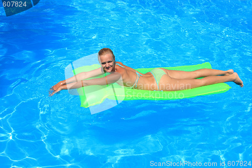 Image of Pretty blonde woman 