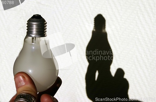 Image of lamp and his shadow