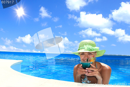 Image of Pretty blonde woman 