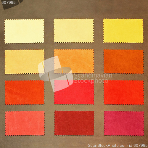 Image of Red leather samples