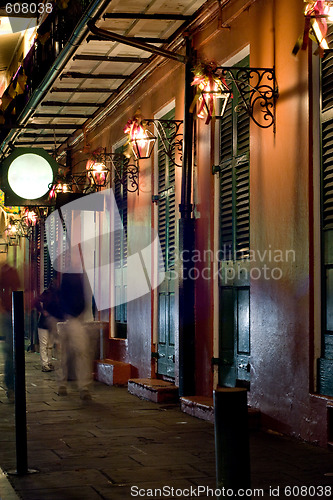 Image of French Quarter at night