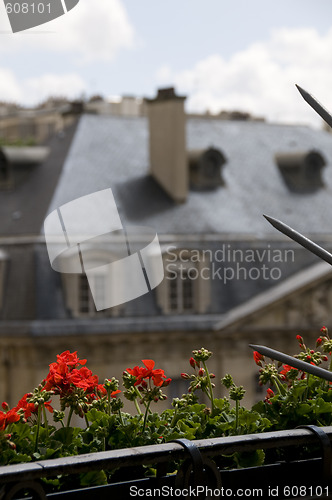 Image of view of paris from hotel window