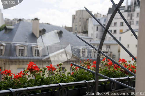 Image of view of paris from hotel window