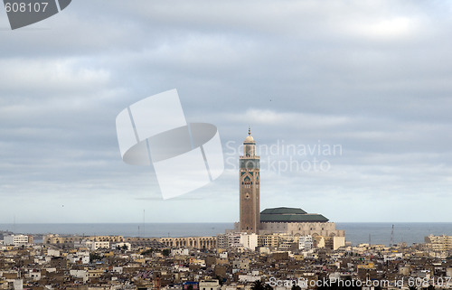 Image of Hassan II mosque in Casablanca Morocco Africa