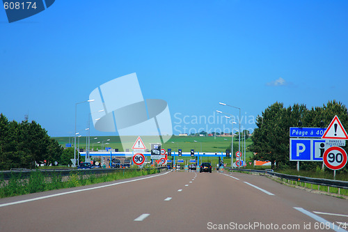 Image of road to toll