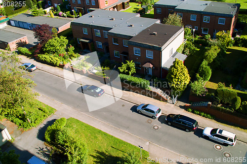 Image of View over the city street