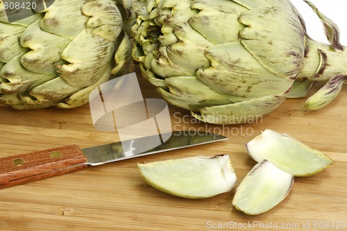 Image of Preparation of artichokes