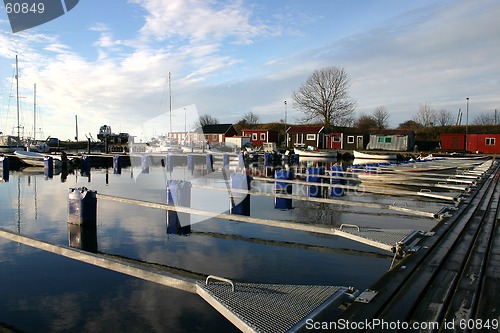 Image of harbour in smygehuk in sweden