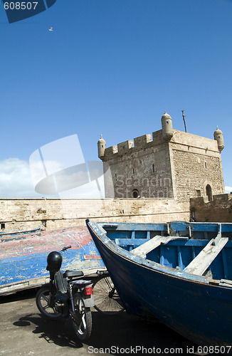 Image of the skala du port citadel by the harbor essaouira morocco