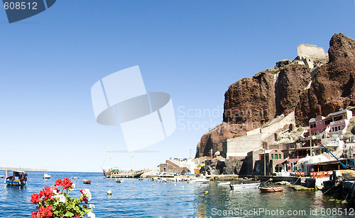 Image of amoudi bay oia santorini greek island