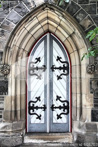 Image of Old church door