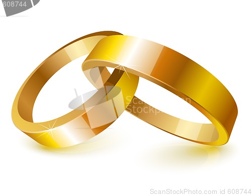 Image of Gold wedding rings