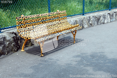 Image of Bench in animal design